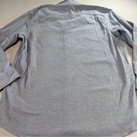 Lee Men’s XL Soft Stretch Thick Button-Down Shirt Gray Regular Fit Cotton Blend - Picture 8 of 11